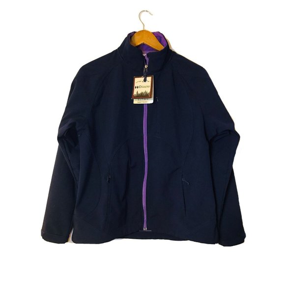 Double Diamond Jackets & Blazers - Double Diamond Women's Large Jacket Purple Fleece Lining New